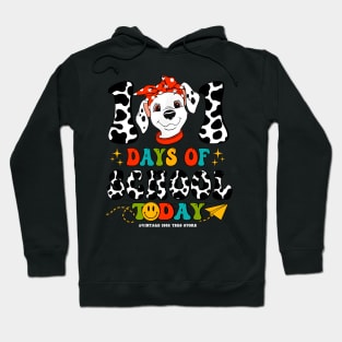 100 Days Of School Dog Boys Dalmatian Girls 100 Days Smarter Hoodie